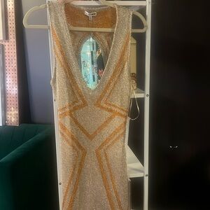 Shimmering gold dress